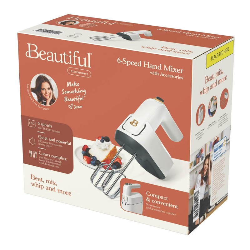 Results for "beautiful 6-speed electric hand mixer, white icing by drew barrymore