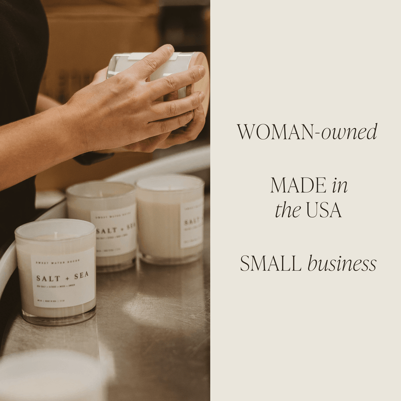 Warm and Cozy Soy Candle - White Jar - 11 oz