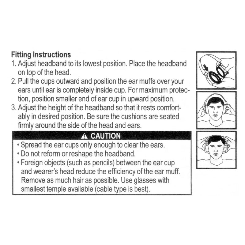 Hyper Tough Folding Compact Protective Earmuffs with 26 dB Noise Reduction Rating