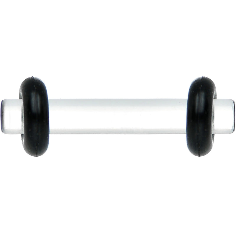 12G Clear Acrylic Plug Set of 2