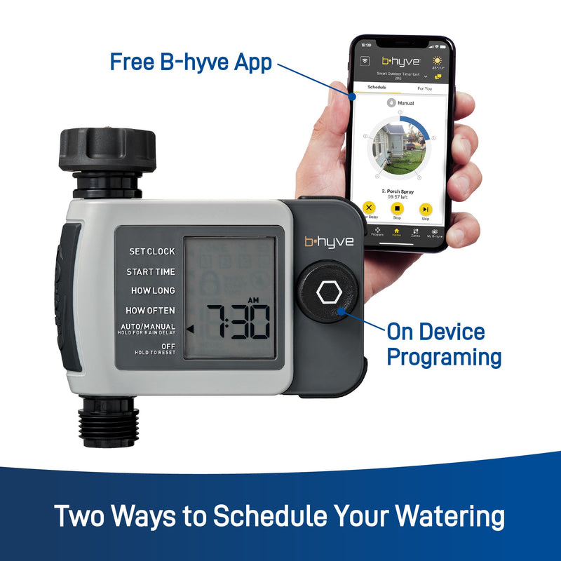 B-hyve XD Bluetooth 1-Outlet Hose Faucet Timer | 24511