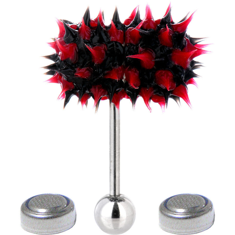 Red-Black THRASHER LIX Vibrating Tongue Ring