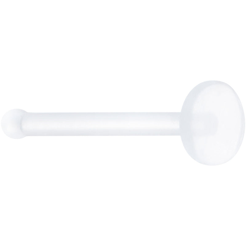 20G Clear Flat Bioplast Nose Retainer