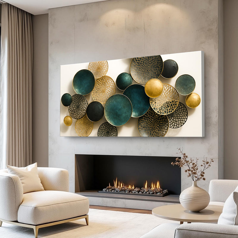 Lotus Leaf Abstract Wall Art VIII