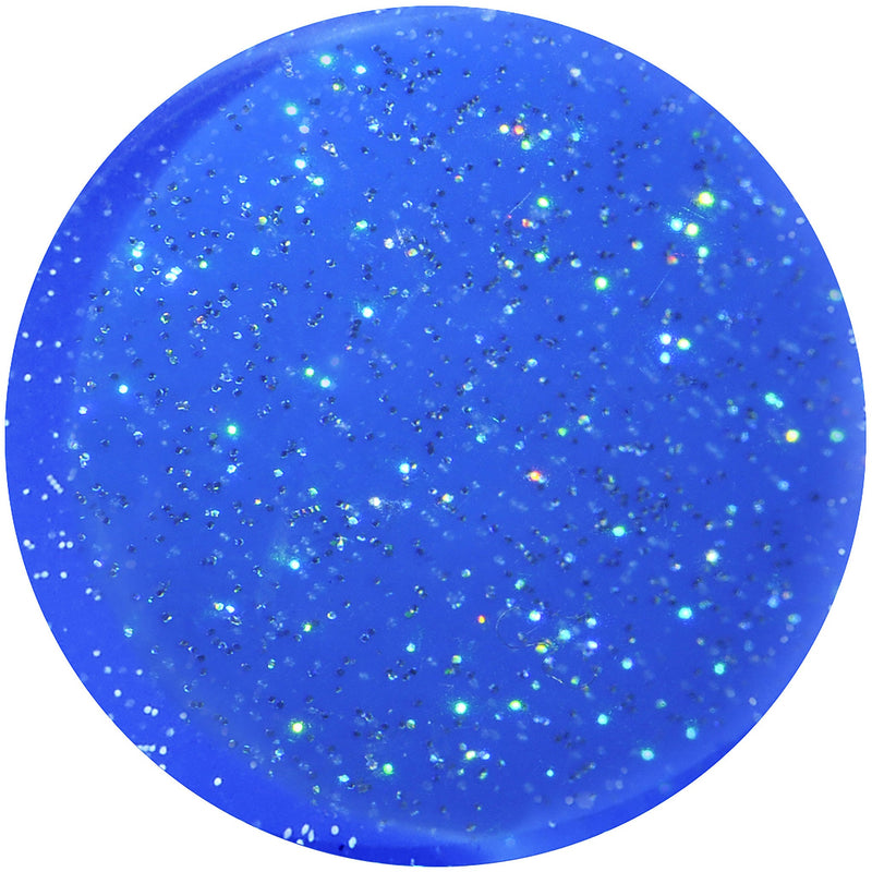 24mm Blue Neon Glitter Saddle Plug