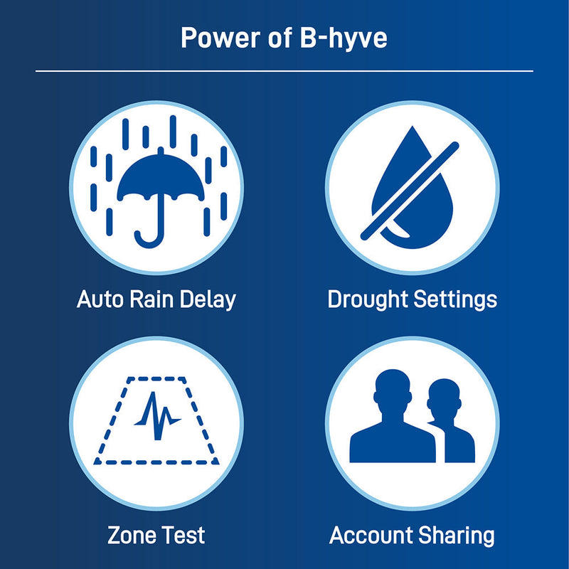 B-hyve XD Bluetooth 1-Outlet Hose Faucet Timer with B-hyve Flood Sensors | 71103