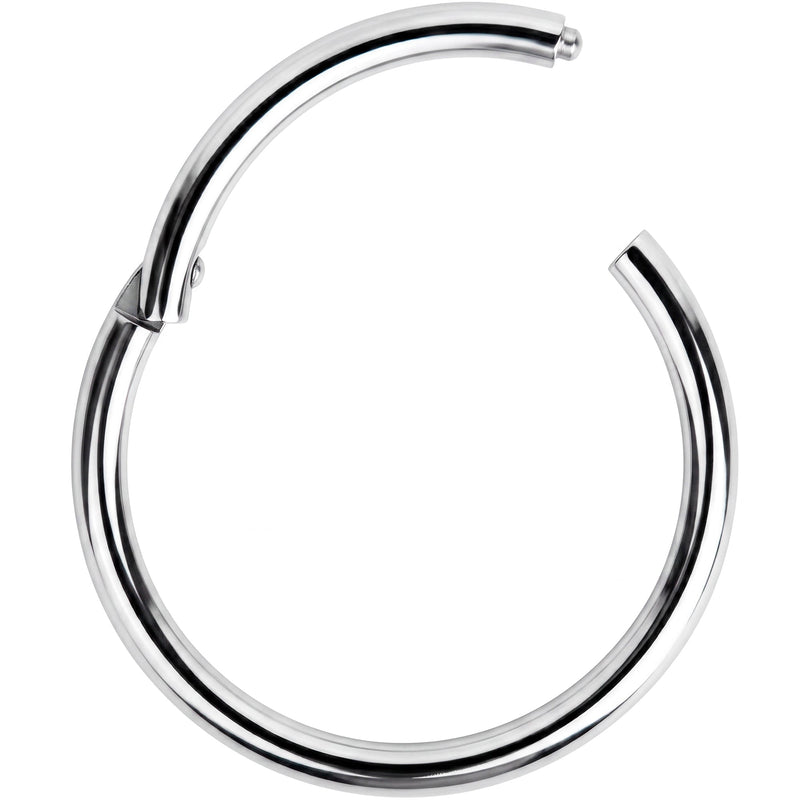 16G 1/2 Solid G23 Implant Grade Titanium Hinged Segment Ring