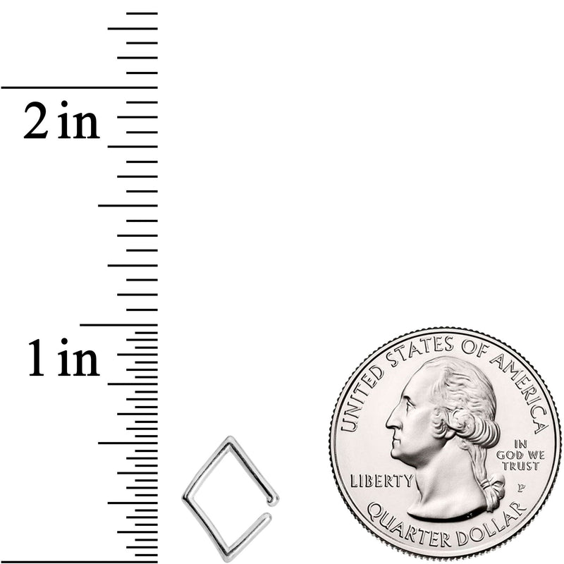 16G Simply Steel Rhombus Closure Ring