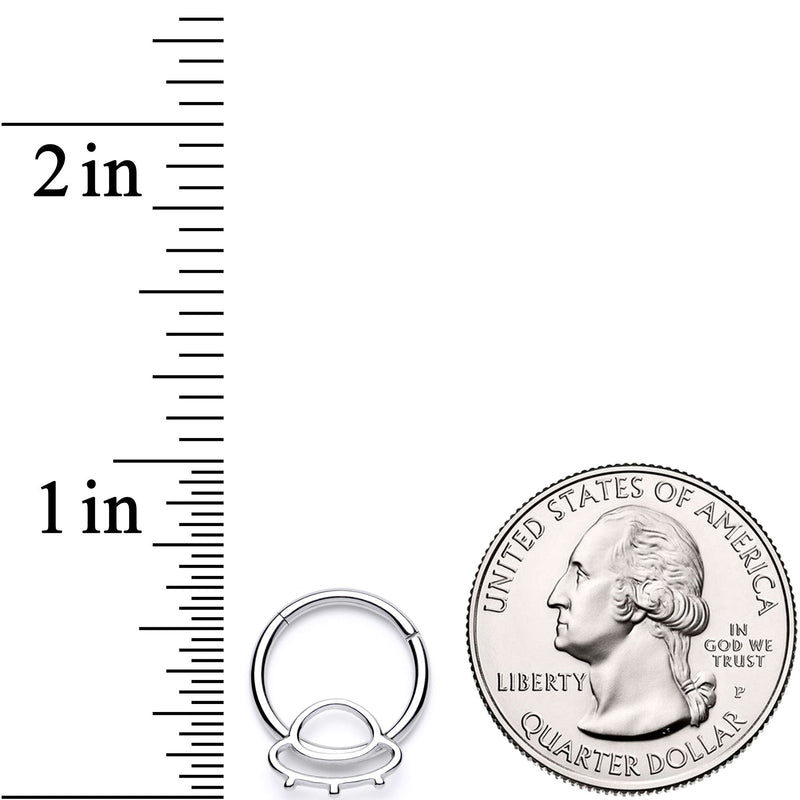 16G 3/8 Alien Spaceship Hinged Segment Ring
