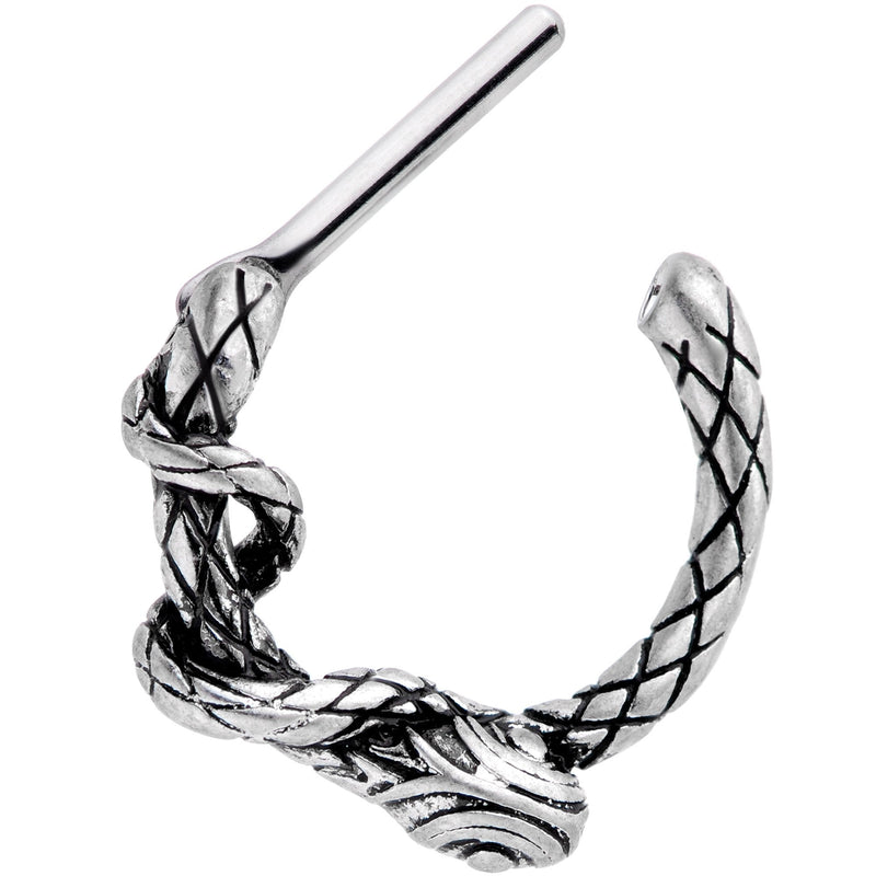 16G 5/16 Slithering Snake Septum Clicker