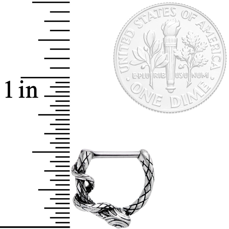 16G 5/16 Slithering Snake Septum Clicker