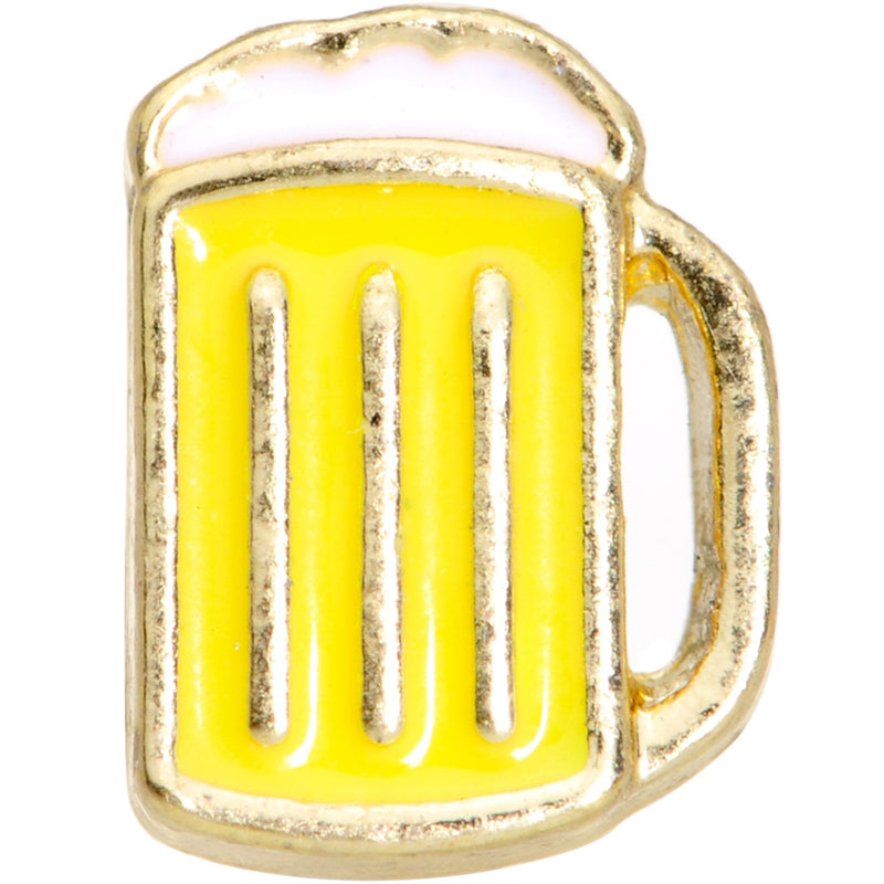 16G 1/4 St Patricks Day Frosty Mug Beer Cartilage Tragus Earring