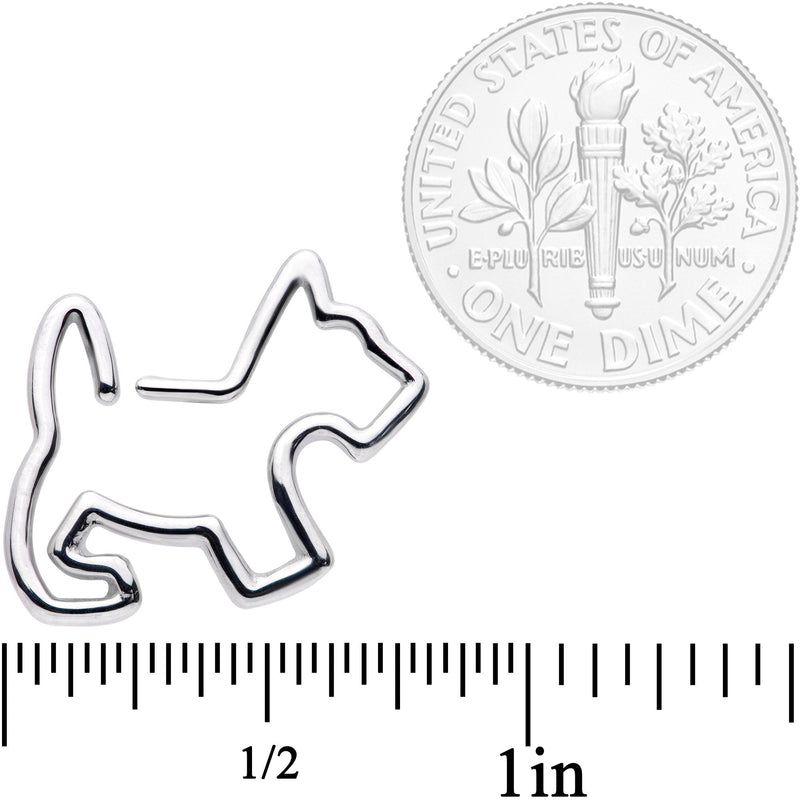 16G 5/16 Sweet Scotty Dog Closure Ring