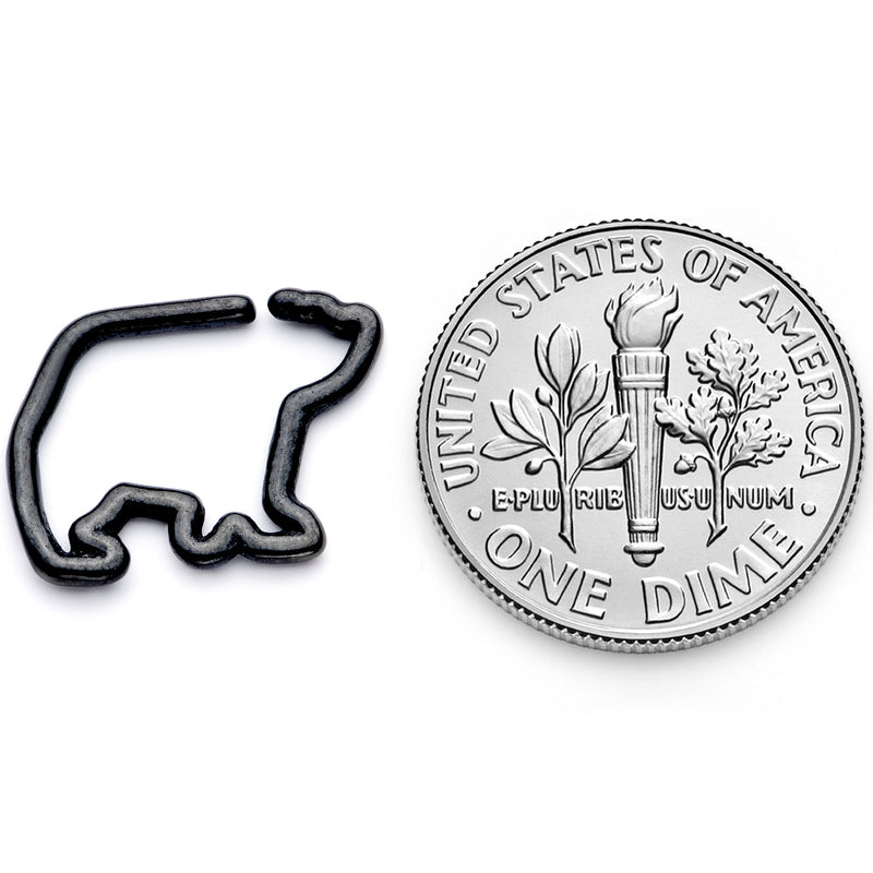 16G 5/16 Black Polar Bear Closure Ring