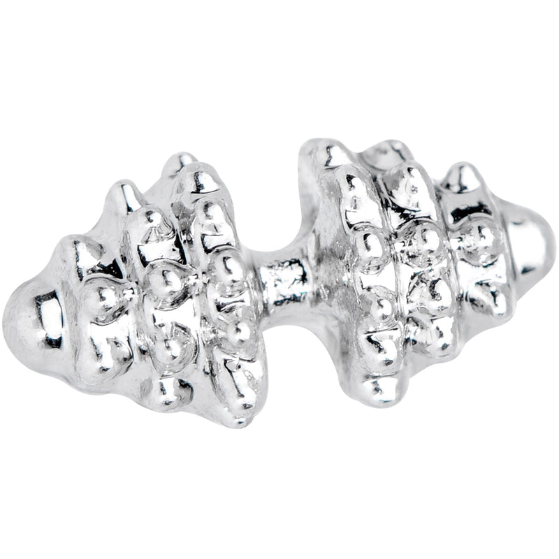 16G 1/4 Clear Gem Weightlifting Barbell Cartilage Tragus Earring