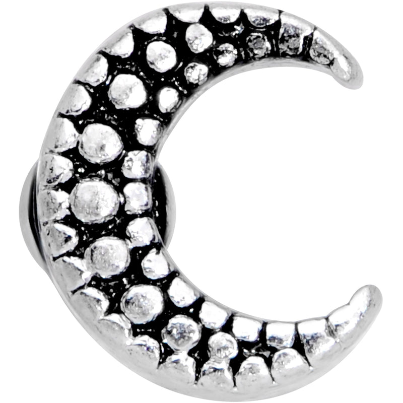 20G 5/16 Textured Crescent Moon Nose Bone