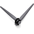 Grey Matte Acrylic Straight Taper Set 2G to 00G