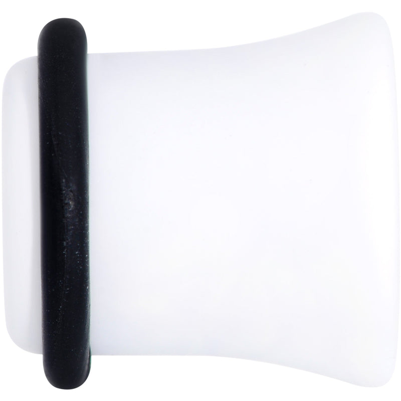 Wonderful White Matte Acrylic Single Flare Plug Set