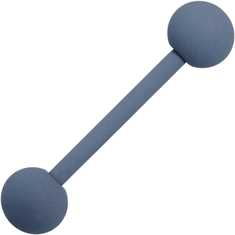 Gorgeous Grey Matte Barbell Tongue Ring 4mm Balls