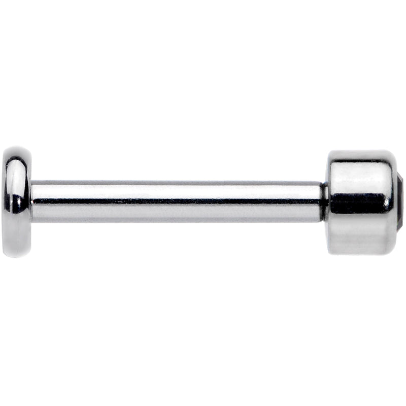16G 5/16 Black Gem Grade 23 Titanium Internally Threaded Labret