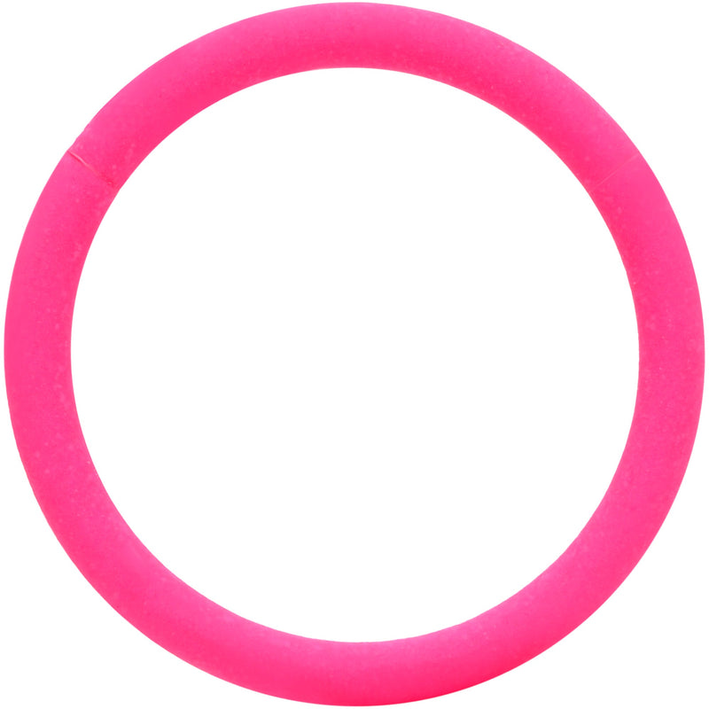 18G 3/8 Pink Matte Cartilage Hinged Segment Ring