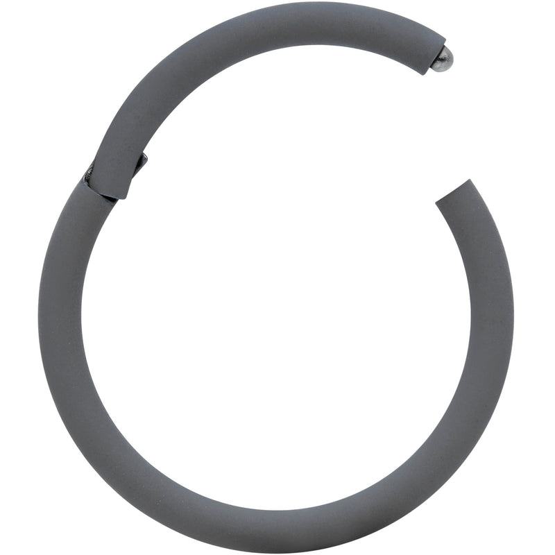 18G 3/8 Grey Matte Cartilage Hinged Segment Ring