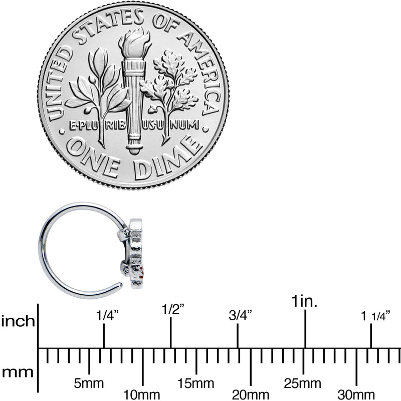 20G 7mm Witch Hat Ghost Halloween Nose Hoop