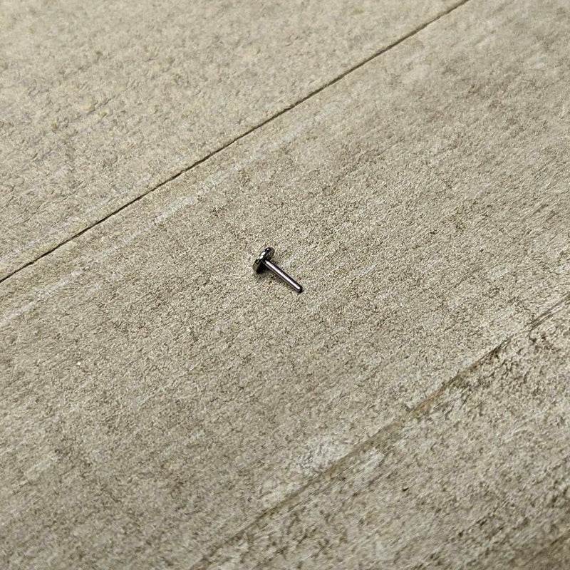 18G 1/4 G23 Titanium Threadless Post Only Labret Tragus