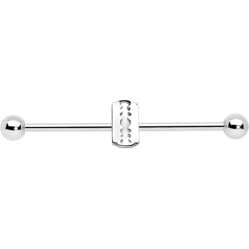 14G Razor Blade Industrial Barbell 38mm