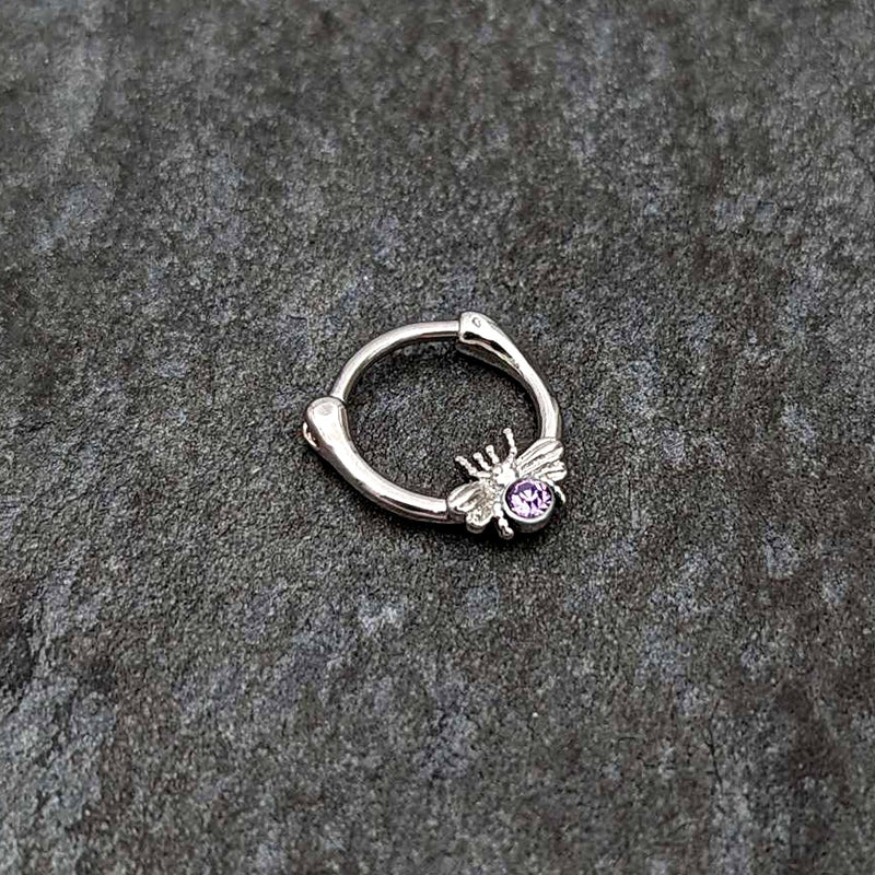 16G 5/16 Purple Gem Ultra Fly Cartilage Clicker