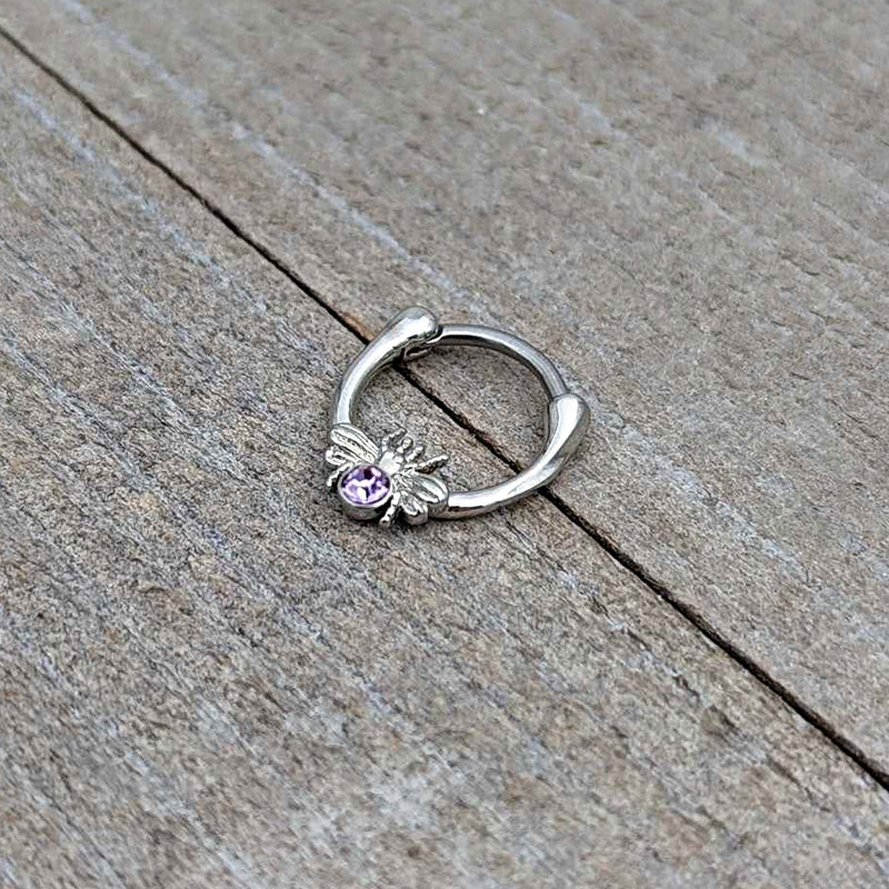 16G 5/16 Purple Gem Ultra Fly Cartilage Clicker
