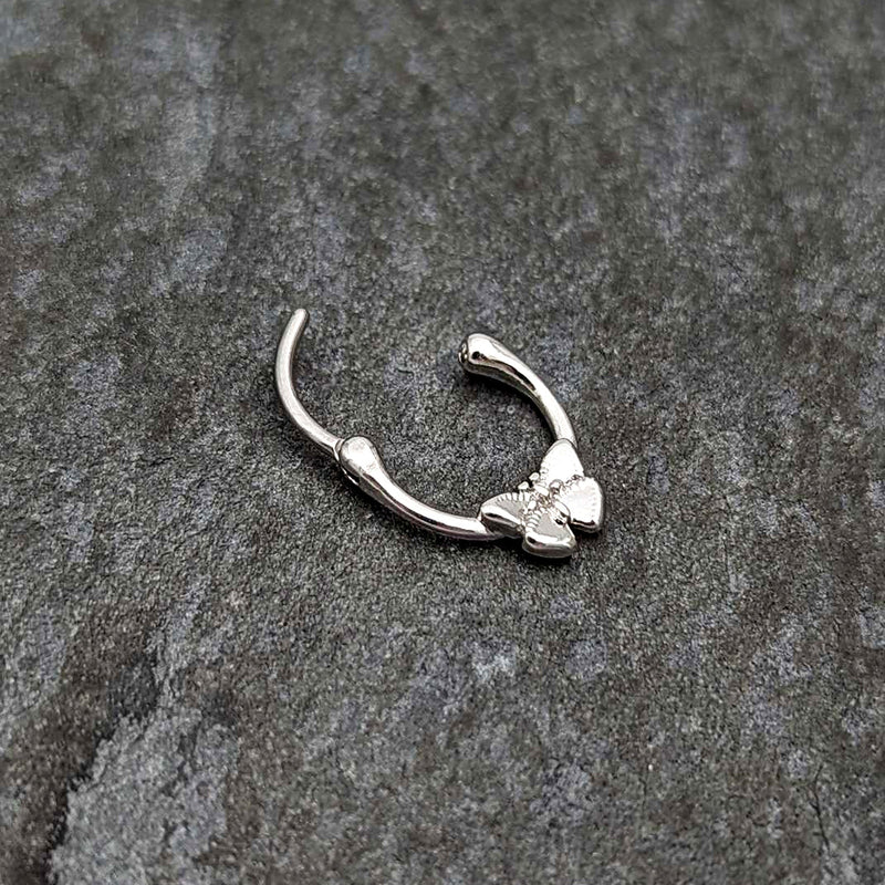 16G 5/16 Simple Textured Butterfly Cartilage Clicker