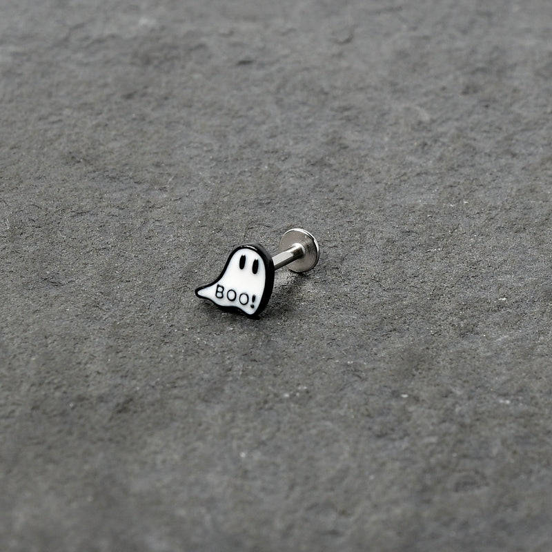 16G 5/16 Halloween Ghost Glow in the Dark Labret Monroe Tragus