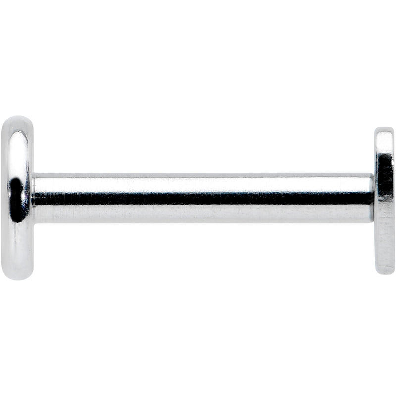 16G 1/4 Internally Threaded Simple Style Heart Labret Tragus