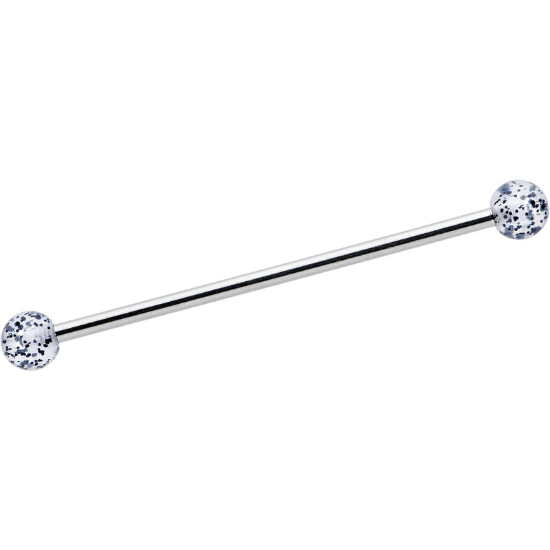 14G Black Tie Ghosts Glow in Dark Industrial Barbell 38mm Set of 3