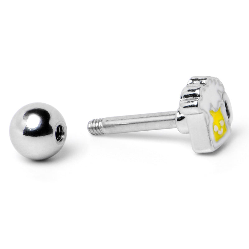 16G 1/4 Sweet Happy Beer St Patricks Cartilage Tragus Earring