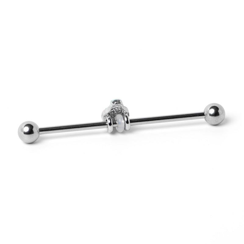 14G Sweet Happy Leprechaun St Patricks Industrial Barbell 38mm