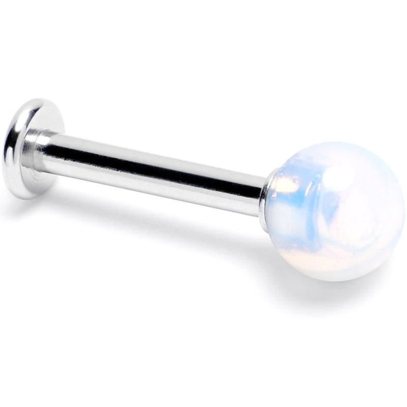 14G 3/8 Opalite Natural Stone Labret Tragus Earring