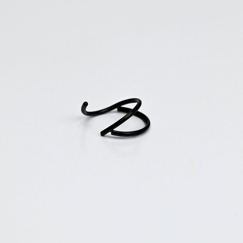 20G 5/16 Black Double Nose Hoop