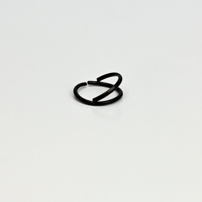 20G 5/16 Black Double Nose Hoop