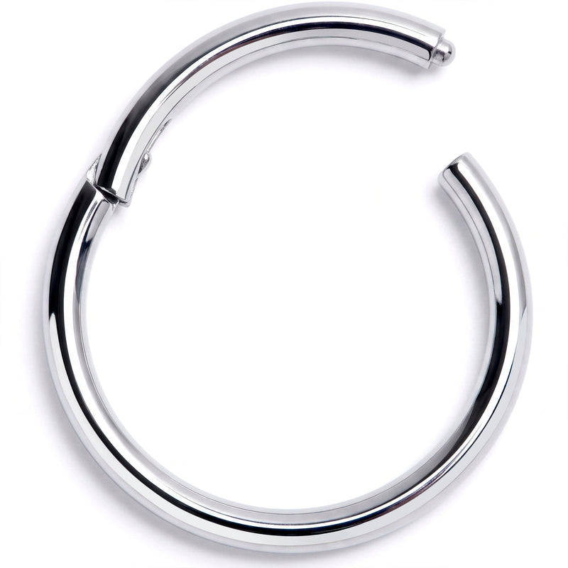 16G 7/16" Solid G23 Implant Grade Titanium Hinged Segment Ring