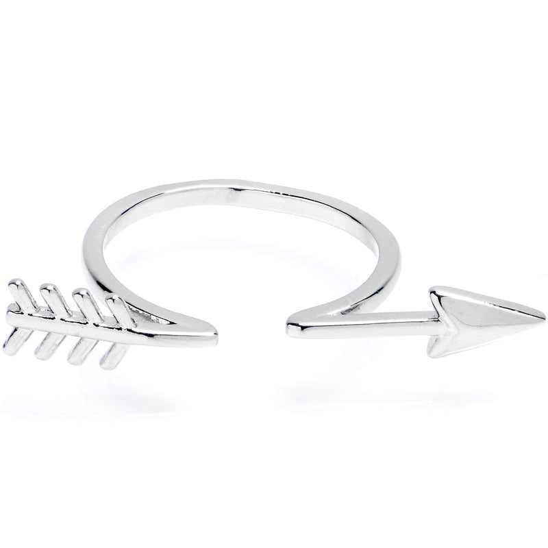 Optical Illusion Arrow Adjustable Toe Ring