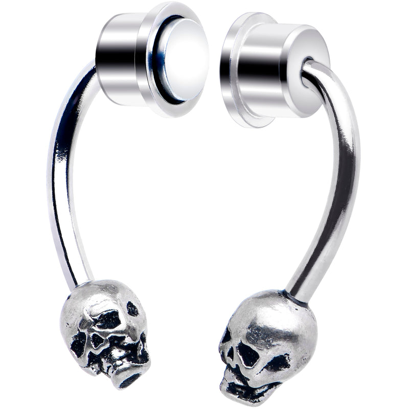 Skull Magnetic Septum Ring Horseshoe Non-Pierced Fake Nose Ring