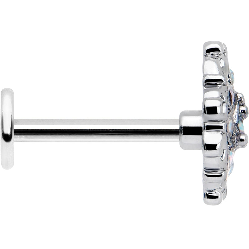 16G 5/16 Aurora Gem Retro Sunburst Labret Monroe Tragus
