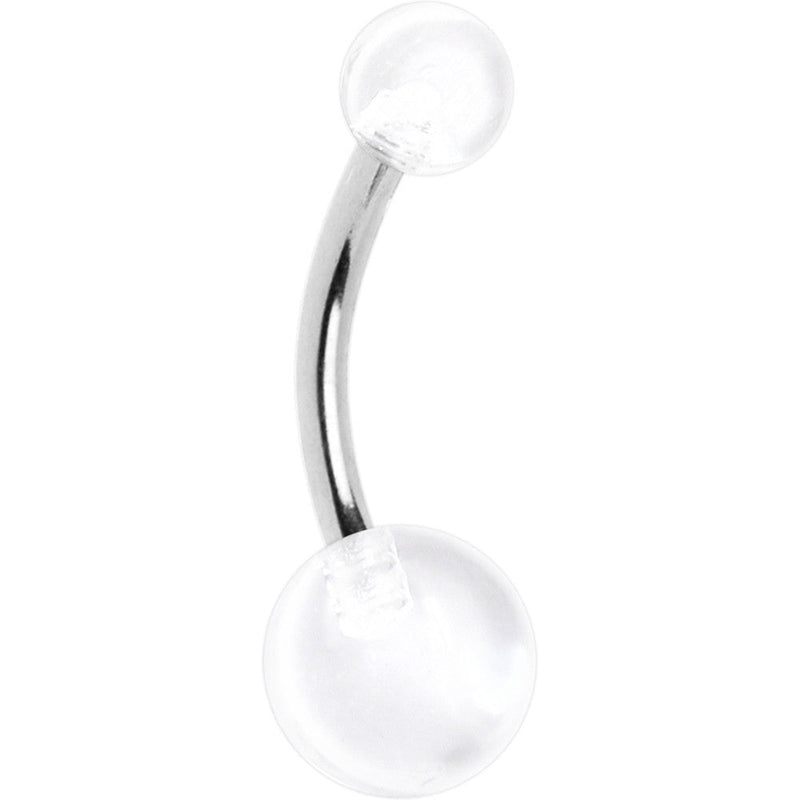 Cool Clear Banana Belly Button Ring