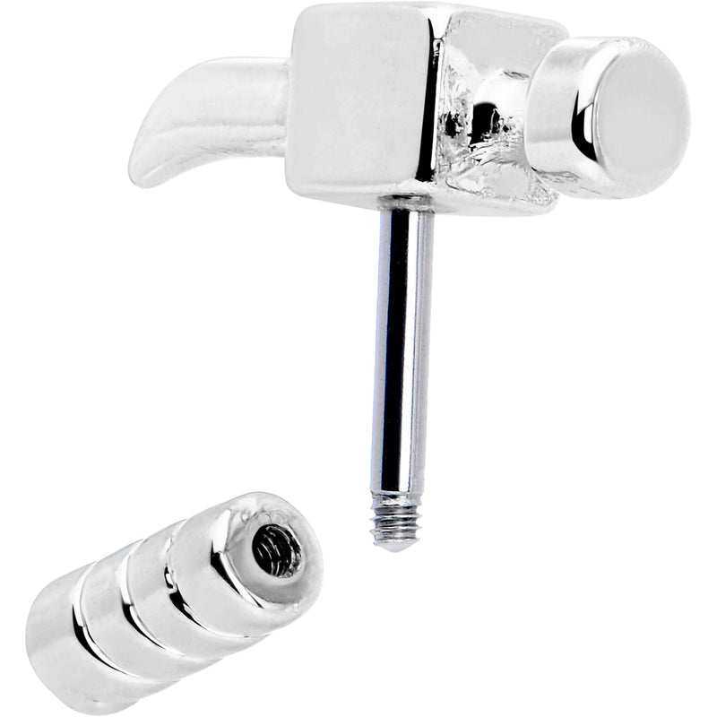 16G 1/4 Optical Illusion Hammer Cartilage Tragus Earring
