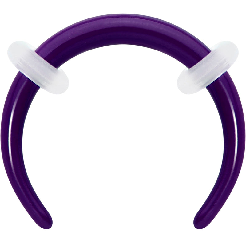 Stainless Steel Crescent Pincher Septum Ring - 14G and 16G