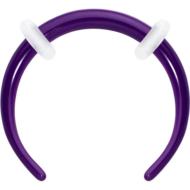 Stainless Steel Crescent Pincher Septum Ring - 14G and 16G