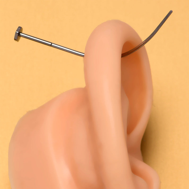 Stainless Steel Curved Insertion Tool, Threadless Insertion Pin Taper