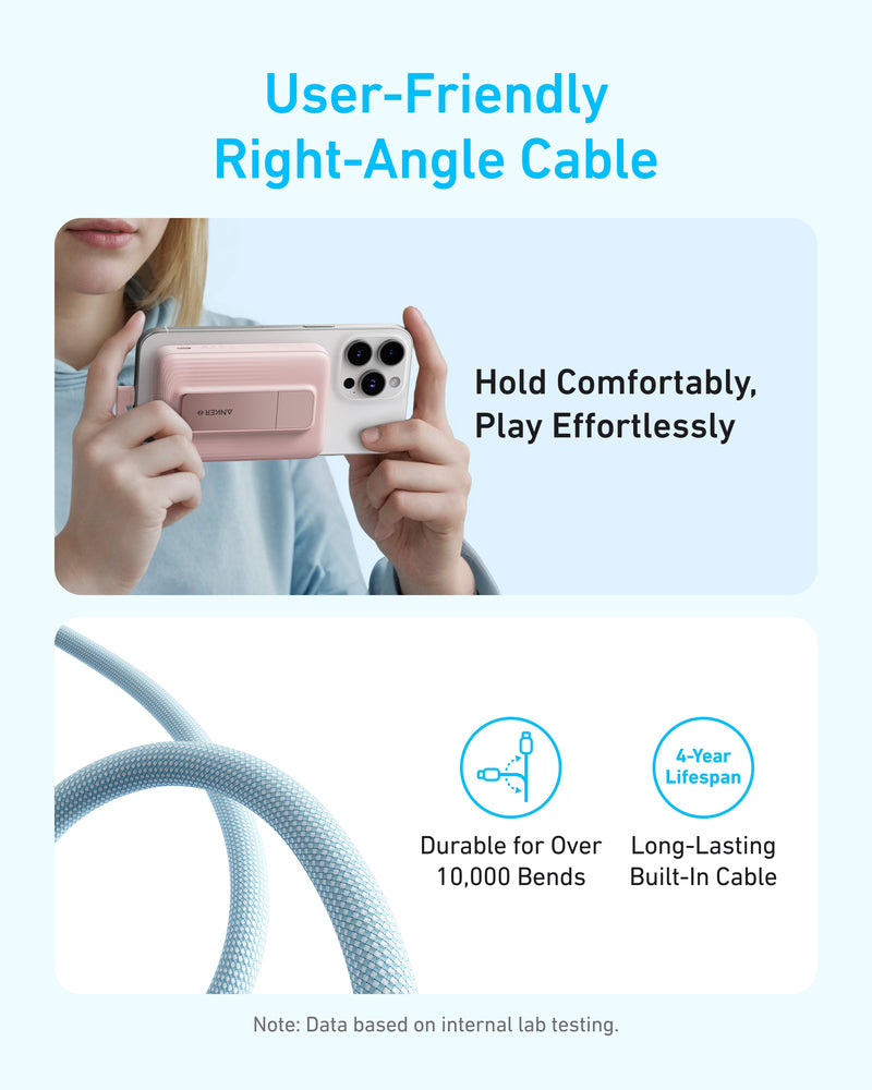 Anker Zolo Magnetic Power Bank (10K, 30W, Built-in USB-C Cable)